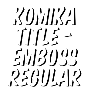 Komika Title - Emboss Regular