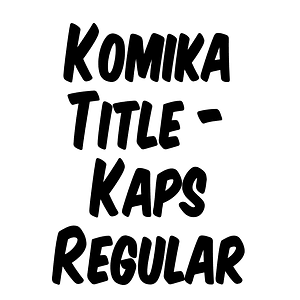 Komika Title - Kaps Regular