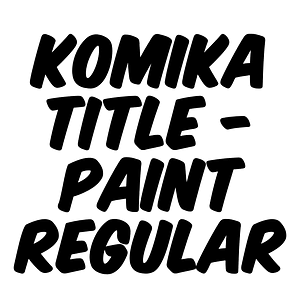 Komika Title - Paint Regular