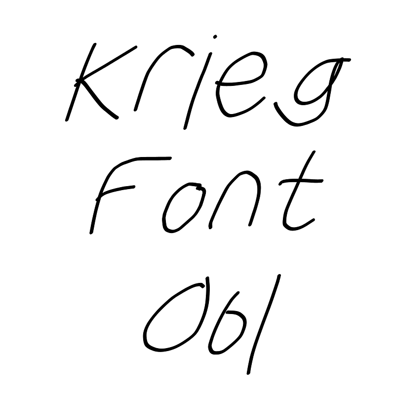 Krieg Font Obl