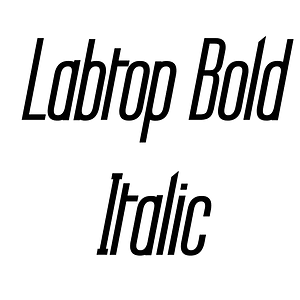 Labtop Bold Italic