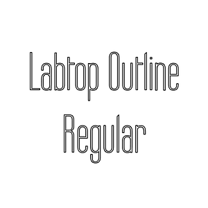 Labtop Outline Regular