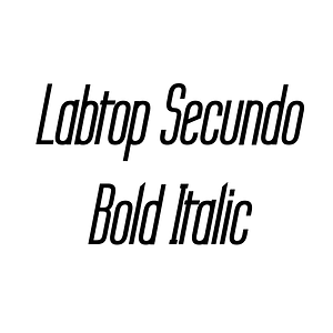 Labtop Secundo Bold Italic