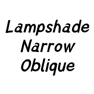 Lampshade Narrow Oblique