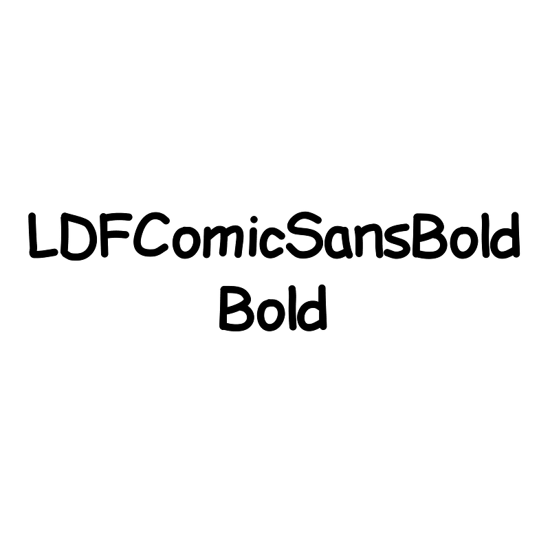 LDFComicSansBold Bold