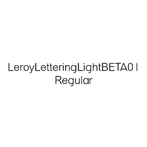 LeroyLetteringLightBETA01 Regular