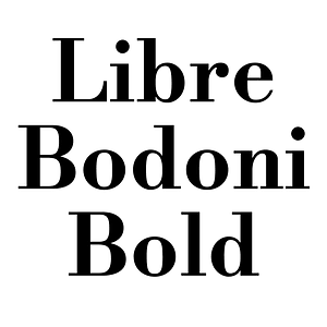 Libre Bodoni Bold