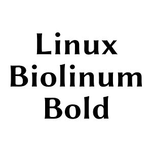 Linux Biolinum Bold