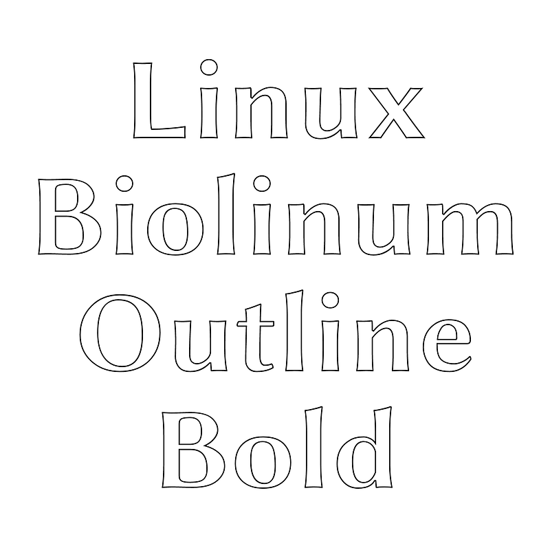 Linux Biolinum Outline Bold
