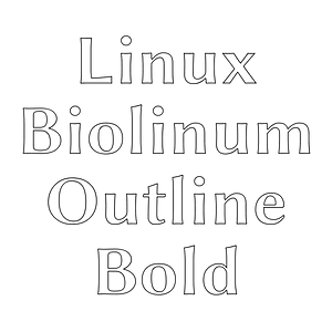 Linux Biolinum Outline Bold