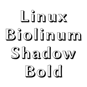 Linux Biolinum Shadow Bold