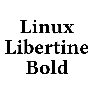 Linux Libertine Bold