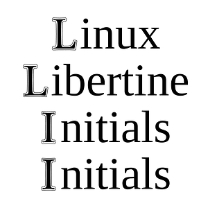 Linux Libertine Initials Initials