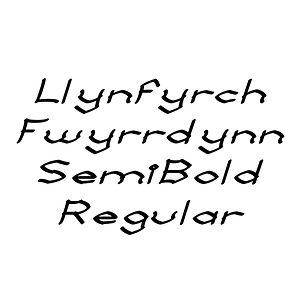 Llynfyrch Fwyrrdynn SemiBold Regular