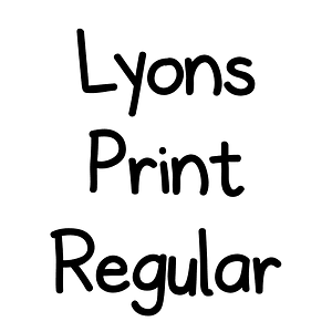 Lyons Print Regular