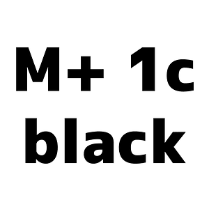 M+ 1c black