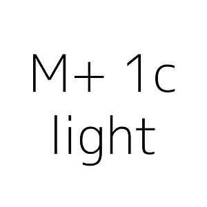 M+ 1c light