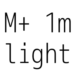 M+ 1m light