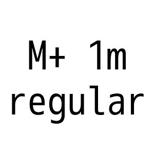 M+ 1m regular