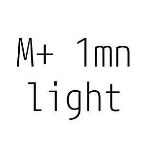 M+ 1mn light