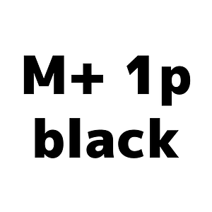 M+ 1p black