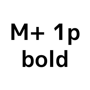 M+ 1p bold