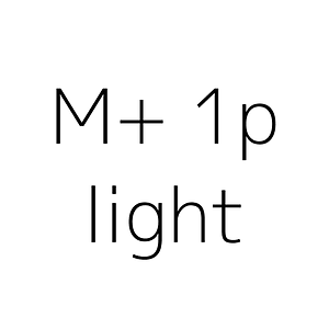 M+ 1p light