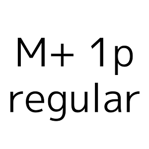 M+ 1p regular