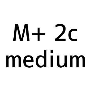 M+ 2c medium