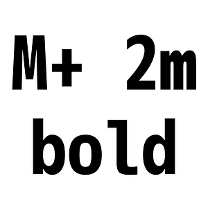 M+ 2m bold