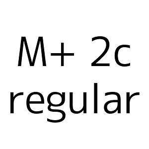 M+ 2c regular