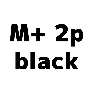 M+ 2p black