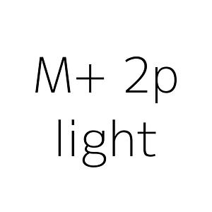 M+ 2p light