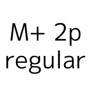 M+ 2p regular