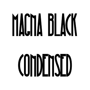 Magna Black Condensed