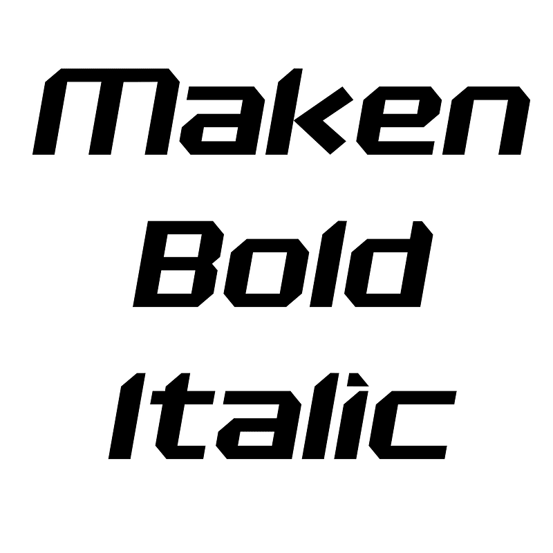 Maken Bold Italic
