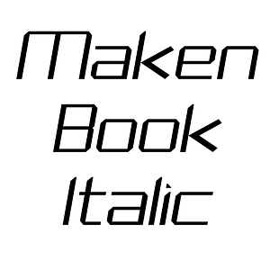 Maken Book Italic