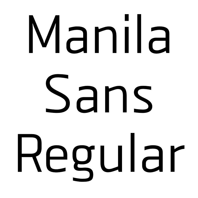 Manila Sans Regular - Free fonts on creazilla.com