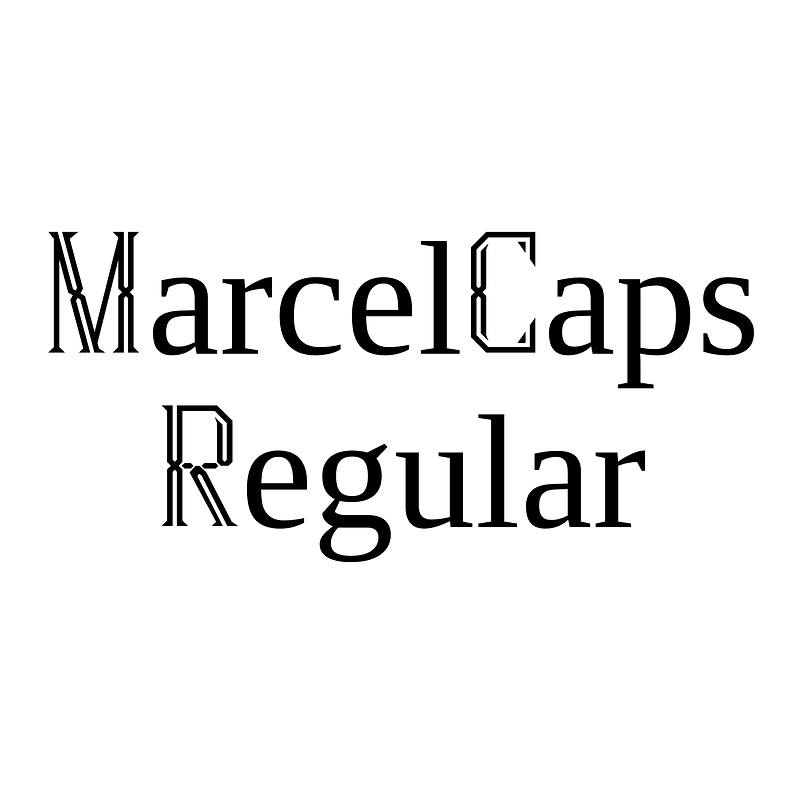 MarcelCaps Regular
