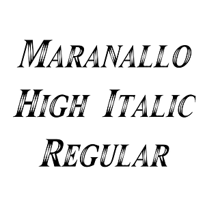 Maranallo High Italic Regular