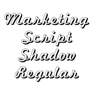 Marketing Script Shadow Regular