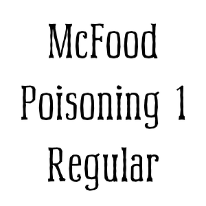 McFood Poisoning 1 Regular