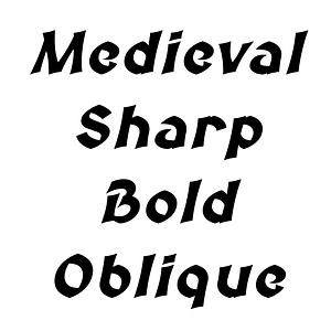 Medieval Sharp Bold Oblique