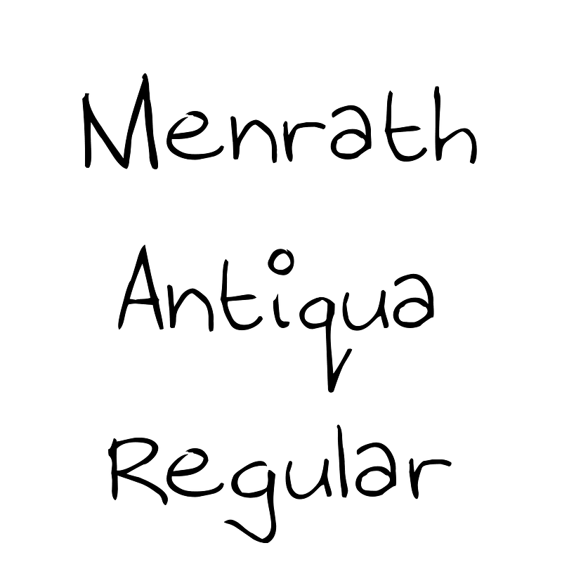 Menrath Antiqua Regular