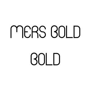 Mers Bold Bold