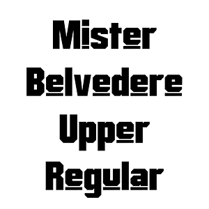 Mister Belvedere Upper Regular