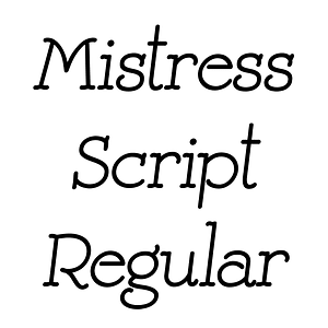 Mistress Script Regular