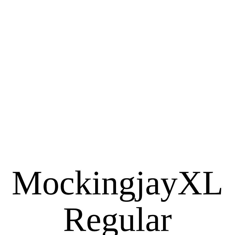 MockingjayXL Regular