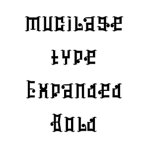 mucilage type Expanded Bold