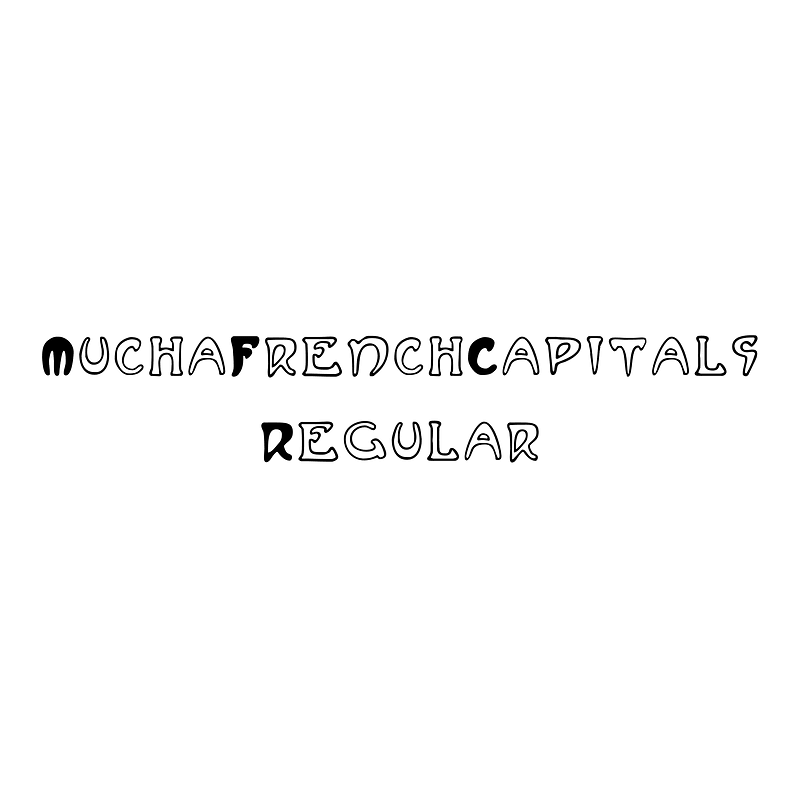 MuchaFrenchCapitals Regular